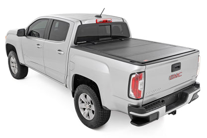 Rough Country 49120600 Hard Tri-Fold Flip Up Bed Cover | 6' Bed | Chevy/GMC Canyon/Colorado (15-26)