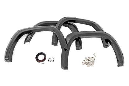 Rough Country F-T11413-O40 Pocket Fender Flares | 040 Super White | Toyota Tundra 2WD/4WD (2022-2025)