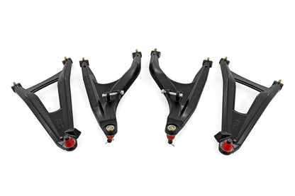 Rough Country 97041BLK Aluminum Control Arms | High Clearance w/ 2" Forward Offset | Can-Am Defender HD 5/HD 8/HD 9/HD 10