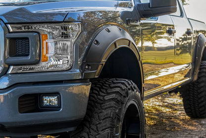 Rough Country A-F11811-J7 Fender Flares | Defender | J7 Magnetic Gray | Ford F-150 2WD/4WD (2015-2020)