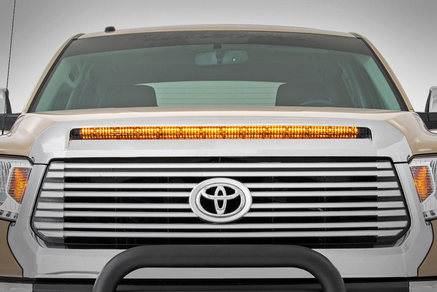 Rough Country 70847 LED Light Kit | Hood Bulge | 40" White/Amber Strip | Toyota Tundra (14-21)