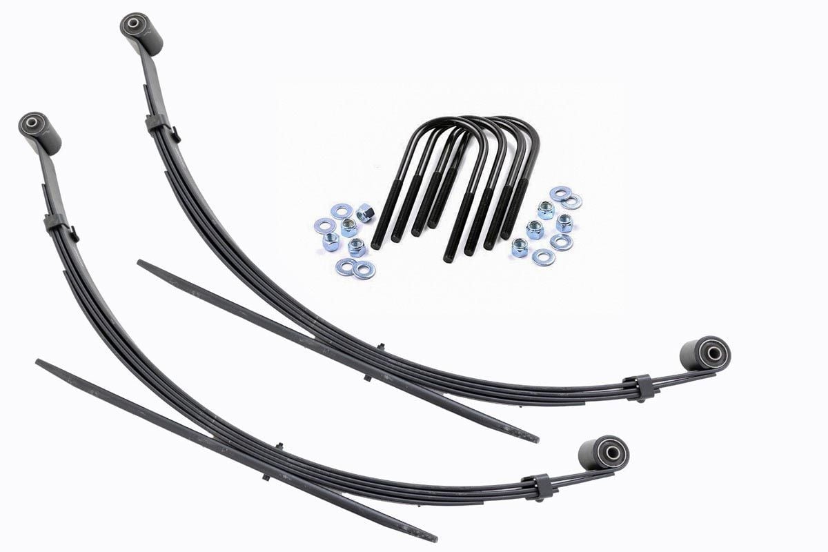 Rough Country 8066Kit Rear Leaf Springs | 4" Lift | Pair | Ford F-250/F-350 Super Duty 4WD (99-04)