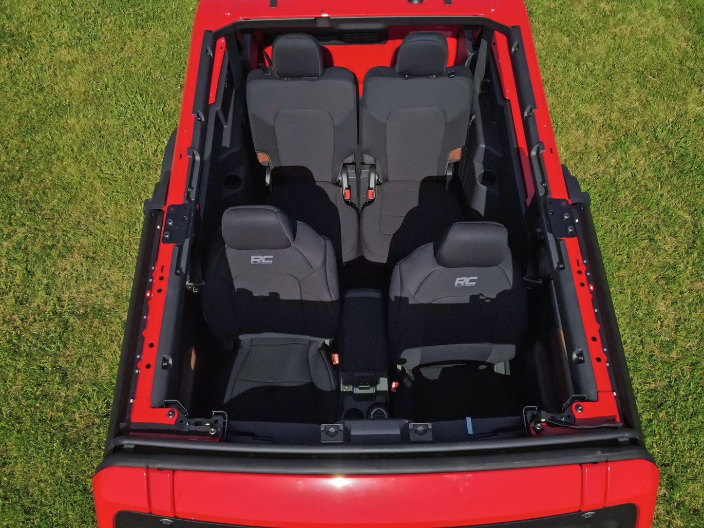 Rough Country 91050 Seat Covers | Bucket Seats | FR & RR | Ford Bronco (2 Door) 4WD (2021-2025)