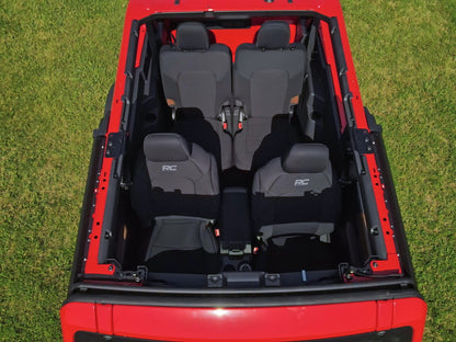 Rough Country 91050 Seat Covers | Bucket Seats | FR & RR | Ford Bronco (2 Door) 4WD (2021-2025)