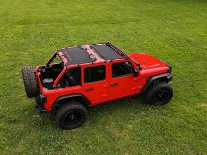 Rough Country 85120 Mesh Bikini Top Plus | Black | Jeep Wrangler JL (21-23)/Wrangler Unlimited (18-23)