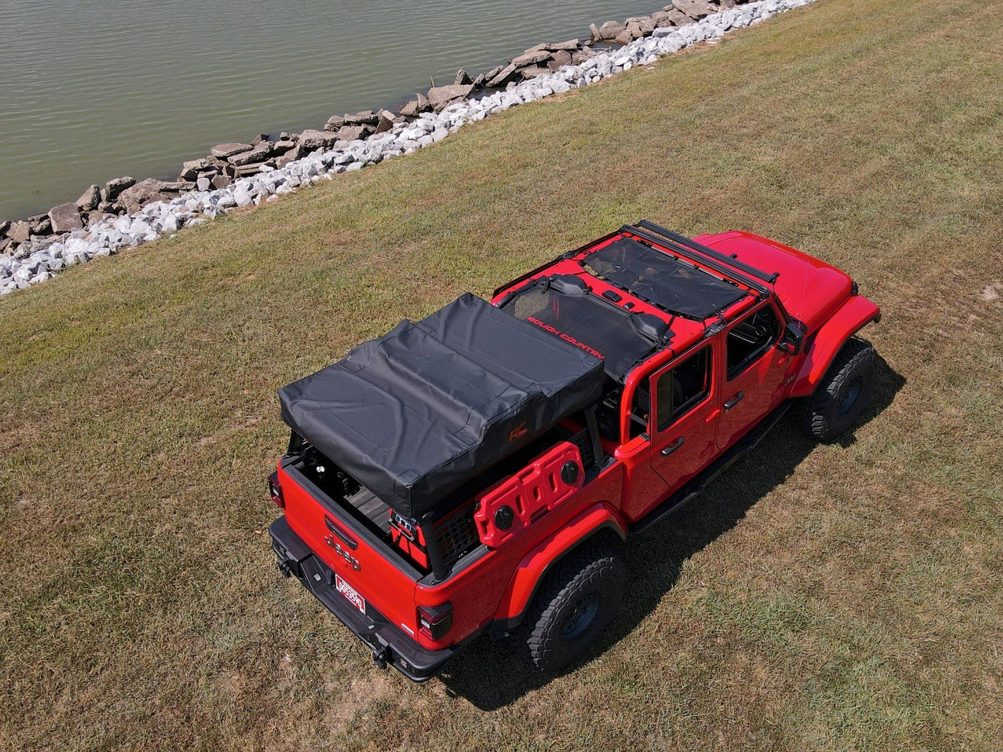 Rough Country 85118 Mesh Bikini Top Plus | Black | Jeep Gladiator JT 4WD (2020-2024)