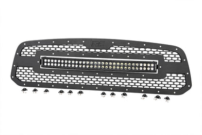 Rough Country 70199 Mesh Grille | 30" Dual Row LED | Black | Ram 1500 2WD/4WD (2013-2018 & Classic)