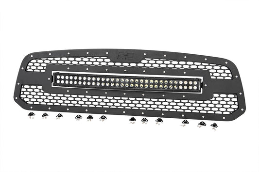 Rough Country 70199 Mesh Grille | 30" Dual Row LED | Black | Ram 1500 2WD/4WD (2013-2018 & Classic)