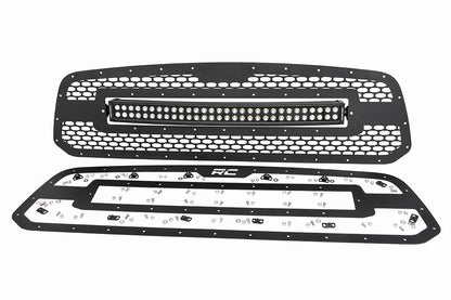 Rough Country 70199 Mesh Grille | 30" Dual Row LED | Black | Ram 1500 2WD/4WD (2013-2018 & Classic)