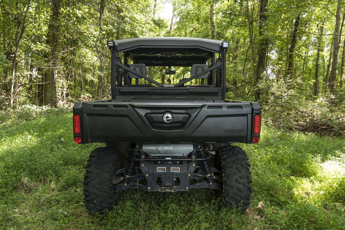 Rough Country 71011 LED Light | Cab Mount | 2" Black Pair | Flood | Can-Am Defender HD 5/HD 8/HD 9/HD 10