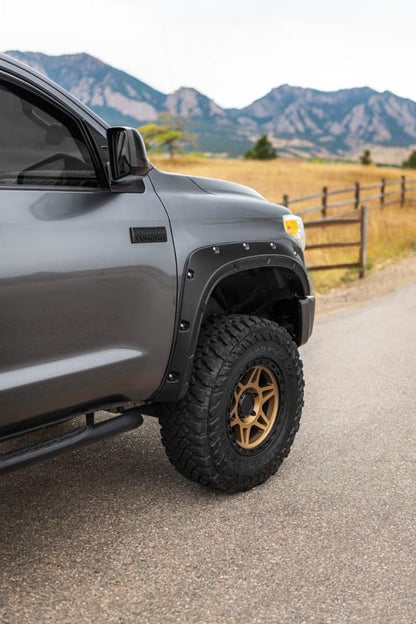 Rough Country A-T11411-202 Fender Flares | Defender | 202 Black Onyx | Toyota Tundra 2WD/4WD (2014-2021)