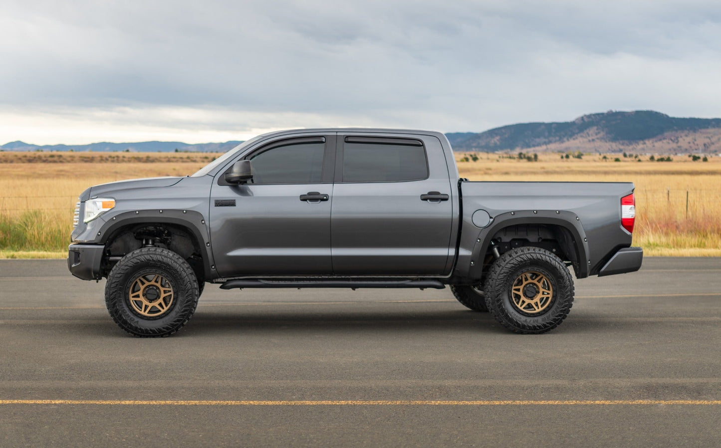 Rough Country F-T11411A-1D6 Pocket Fender Flares | 1D6 Silver Sky Metallic | Toyota Tundra 2WD/4WD (14-21)