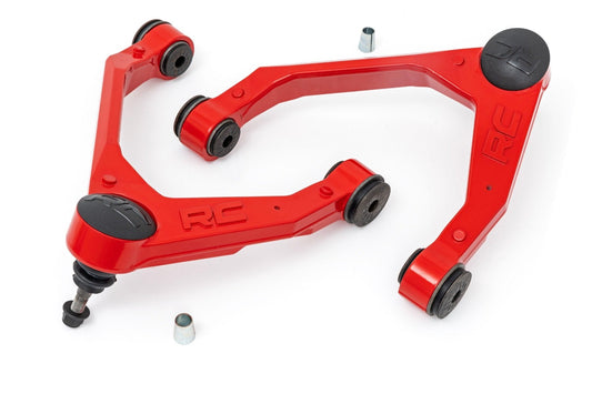 Rough Country 10025RED Red Forged Upper Control Arms | OE Upgrade | Chevy/GMC 1500 (07-18 & Classic)