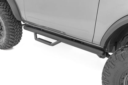 Rough Country RCF21582DA Nerf Steps | Wheel to Wheel | 2 Door | Ford Bronco (2 Door) 4WD (2021-2025)