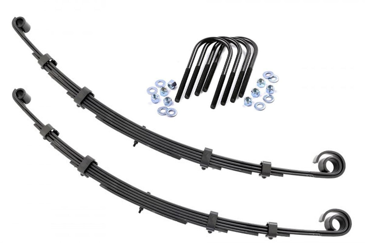 Rough Country 8007Kit Front Leaf Springs | 2.5" Lift | Pair | Jeep CJ5/CJ7 5 4WD (1976-1983)