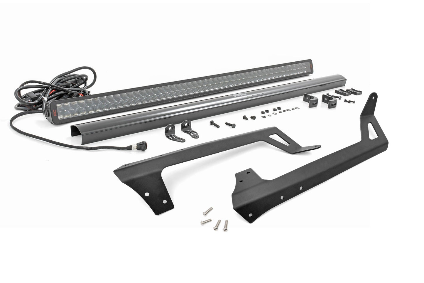Rough Country 80504 LED Light Kit | Windshield | 50" Spectrum Dual Row | Jeep Wrangler JK/Wrangler Unlimited (07-18)