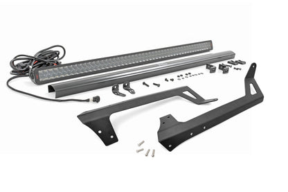 Rough Country 80504 LED Light Kit | Windshield | 50" Spectrum Dual Row | Jeep Wrangler JK/Wrangler Unlimited (07-18)