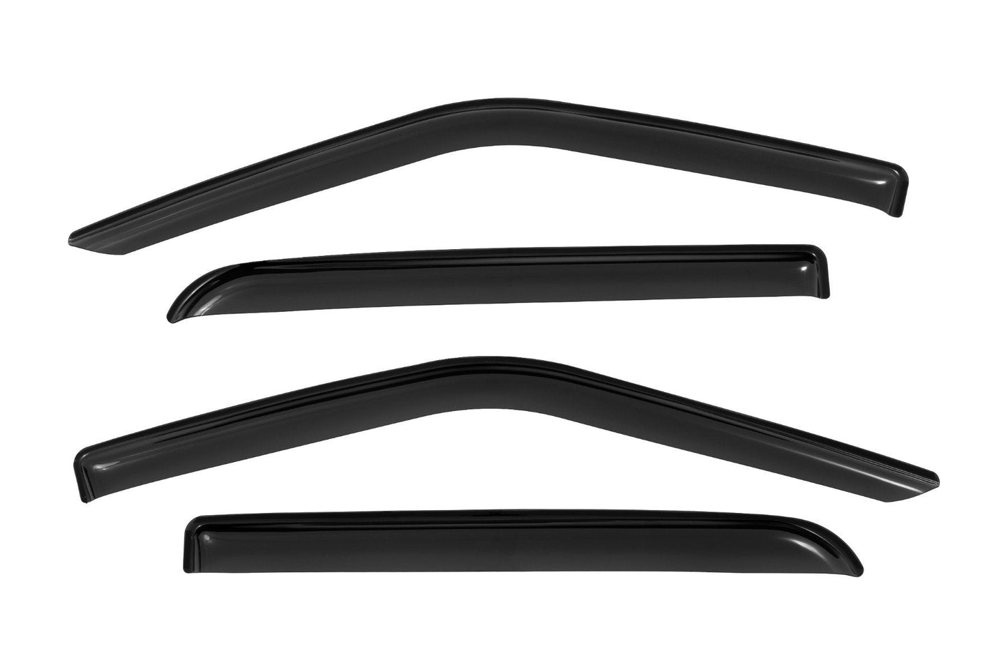 Rough Country 931524 Side Window Deflectors | Tape On Rain Guard | Ford F-150 (17-25)/F-250 (15-26)