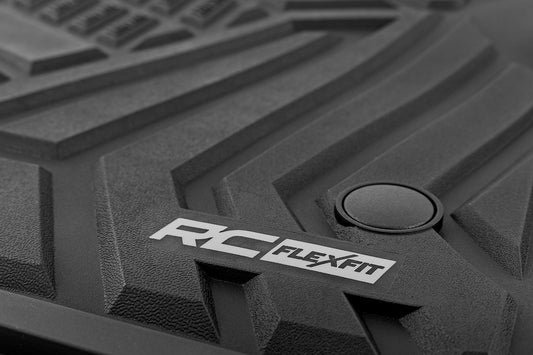 Rough Country FF-51712 Flex-Fit Floor Mats | Front and Rear | Ford F-250/F-350 Super Duty (17-26)