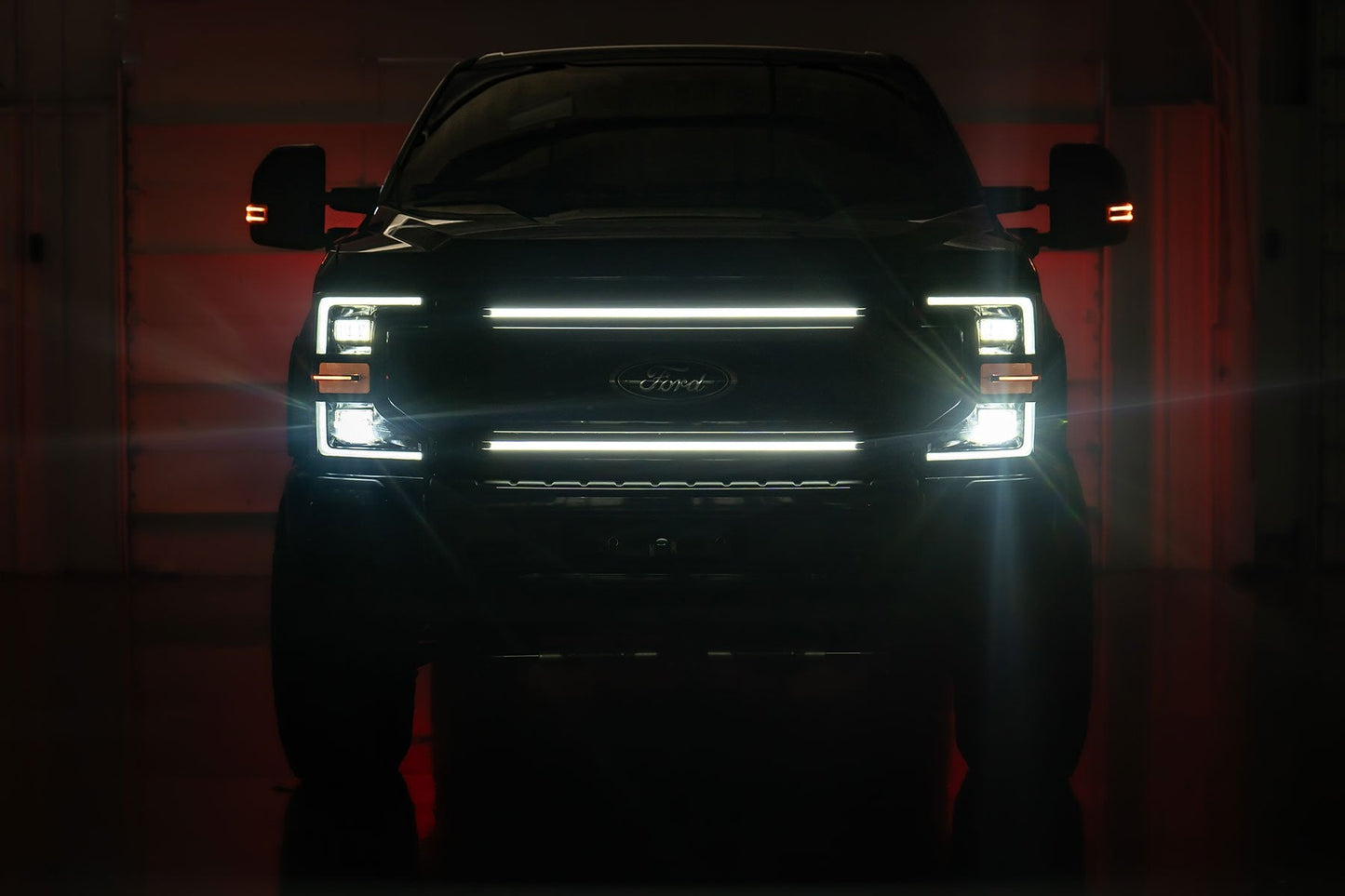 Rough Country 70990 LED Light Kit | Grille Mount | 30 Inch DRL | Ford F-250/F-350 Super Duty (17-22)