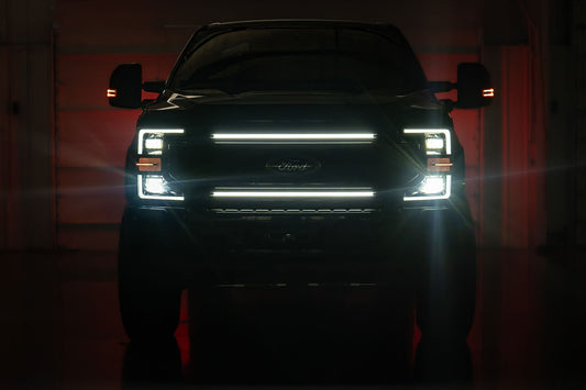 Rough Country 70990 LED Light Kit | Grille Mount | 30 Inch DRL | Ford F-250/F-350 Super Duty (17-22)