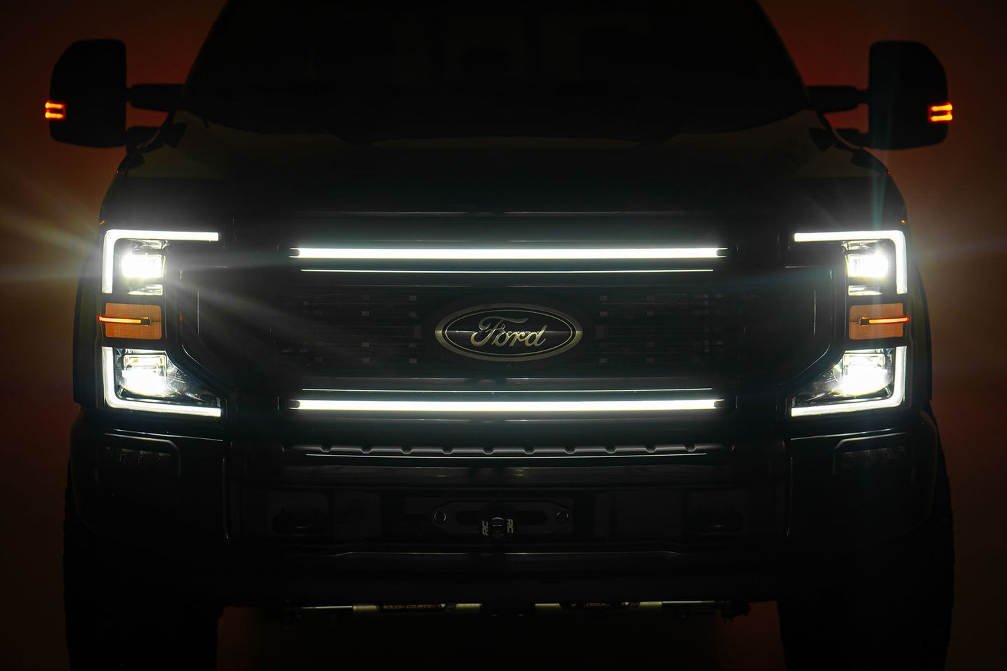 Rough Country 70990 LED Light Kit | Grille Mount | 30 Inch DRL | Ford F-250/F-350 Super Duty (17-22)