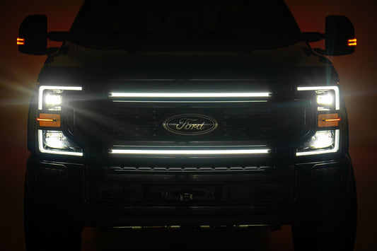 Rough Country 70990 LED Light Kit | Grille Mount | 30 Inch DRL | Ford F-250/F-350 Super Duty (17-22)