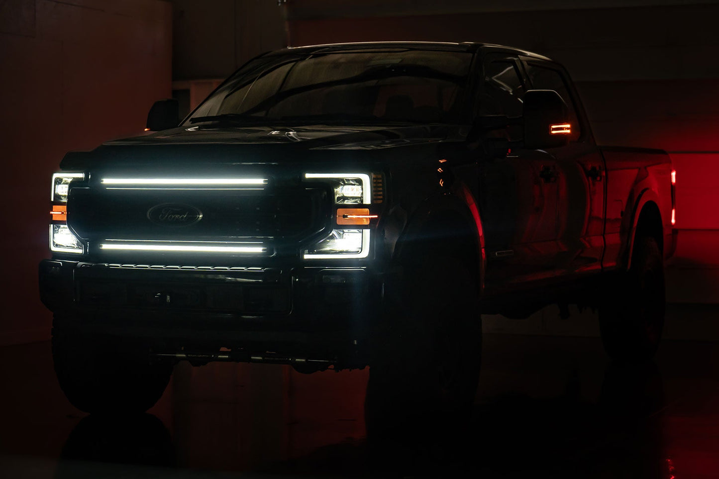Rough Country 70990 LED Light Kit | Grille Mount | 30 Inch DRL | Ford F-250/F-350 Super Duty (17-22)
