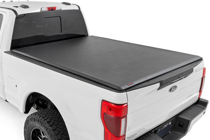 Rough Country 42517650 Soft Roll Up Bed Cover | 6'10" Bed | Ford F-250/F-350 Super Duty (17-26)