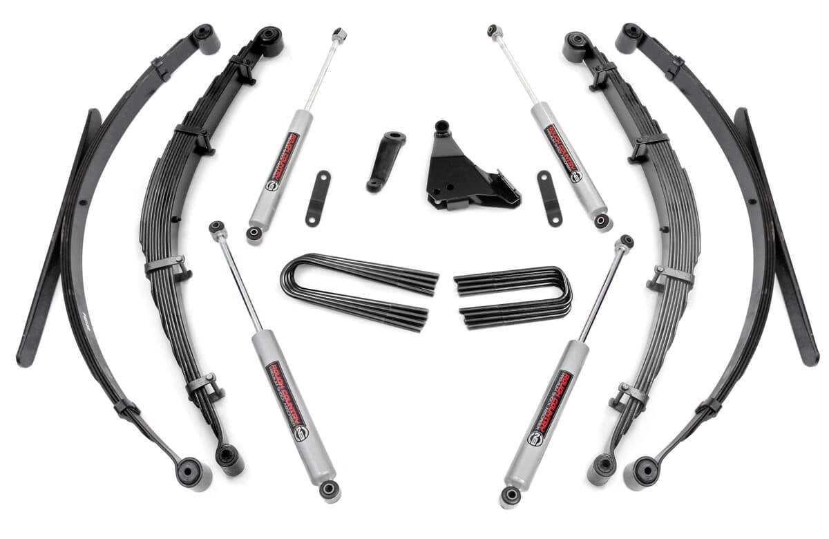 Rough Country 49730 6 Inch Lift Kit | Rear Springs | Ford F-250/F-350 Super Duty 4WD (1999-2004)
