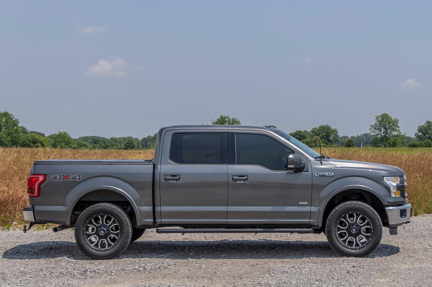 Rough Country 41010A BA2 Running Board | Side Step Bars | Ford F-150/F-250/F-350 2WD/4WD (15-26)