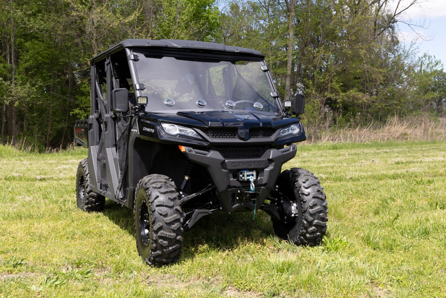 Rough Country 96103 LED Light Kit | Cage Mount | 2" Black Pair | CFMOTO UFORCE 1000