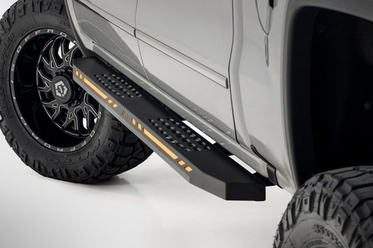 Rough Country 57003 AC2 Running Boards | Amber/White | Crew Cab | Chevy/GMC 1500 (2007-2018)