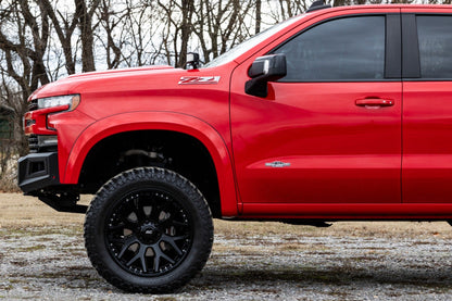 Rough Country S-C12210-GA0 Fender Flares | Sport | GA0 Northsky Blue | Chevy Silverado 1500 2WD/4WD (2019-2026 & Refresh)