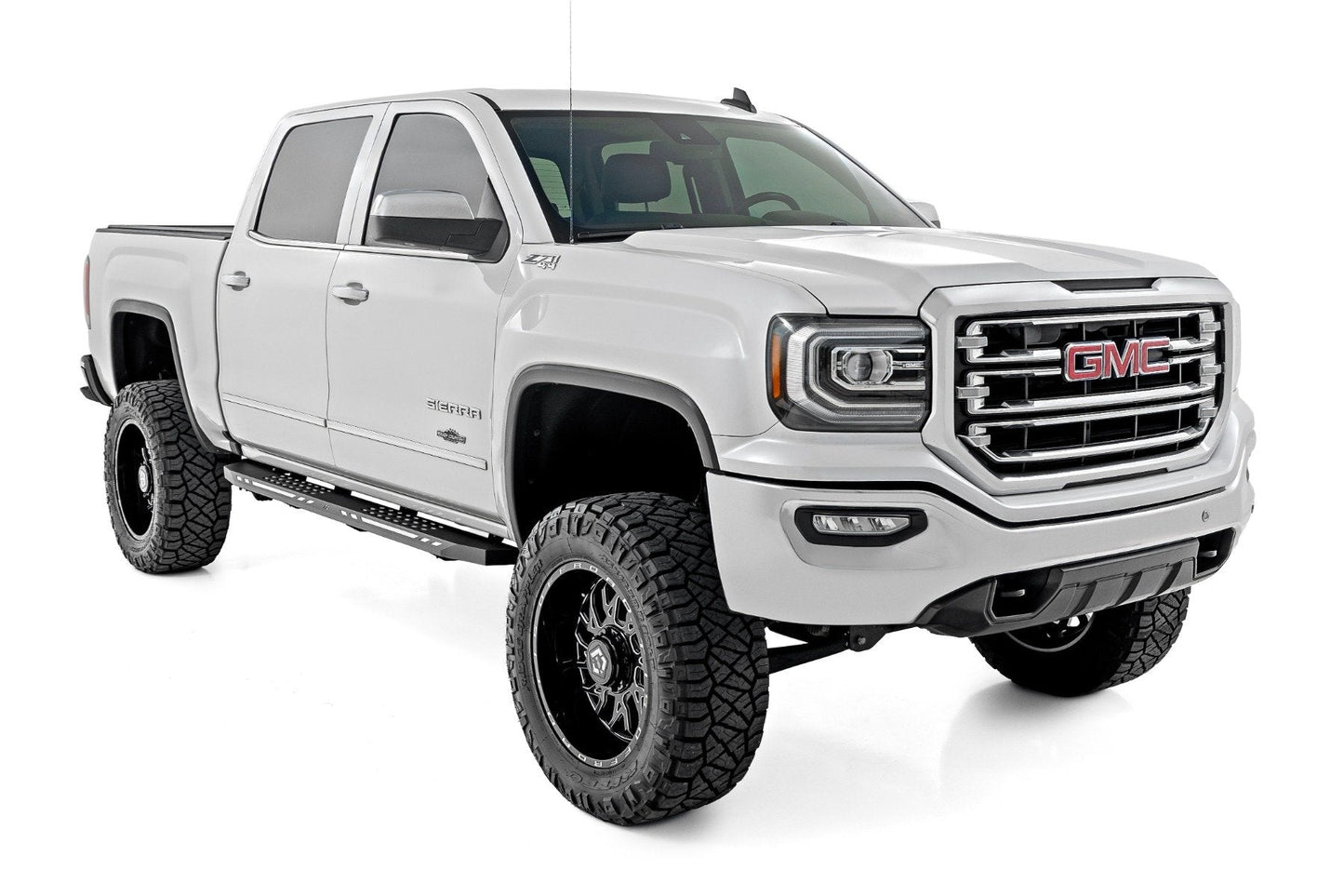 Rough Country 57003 AC2 Running Boards | Amber/White | Crew Cab | Chevy/GMC 1500 (2007-2018)
