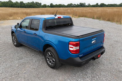 Rough Country 49254500 Hard Tri-Fold Flip Up Bed Cover | 4'6" Bed | Ford Maverick 2WD/4WD (22-26)