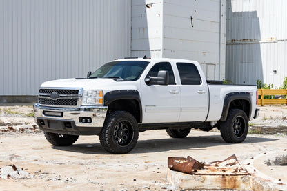 Rough Country F-C10714B-GBA Pocket Fender Flares | GBA Black | Chevy Silverado 1500/2500HD/3500HD (07-14)