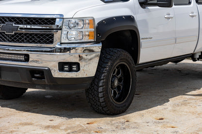 Rough Country F-C10714B Pocket Fender Flares | 6'7" & 8' Bed | Chevy Silverado 1500/2500HD/3500HD (07-14)