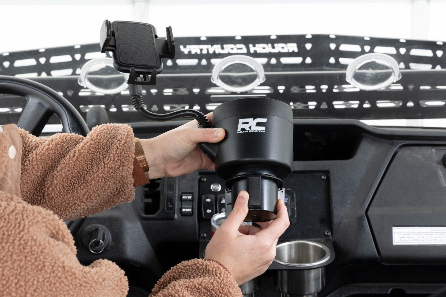 Rough Country J5054 2 in 1 Expanding Cup and Phone Holder