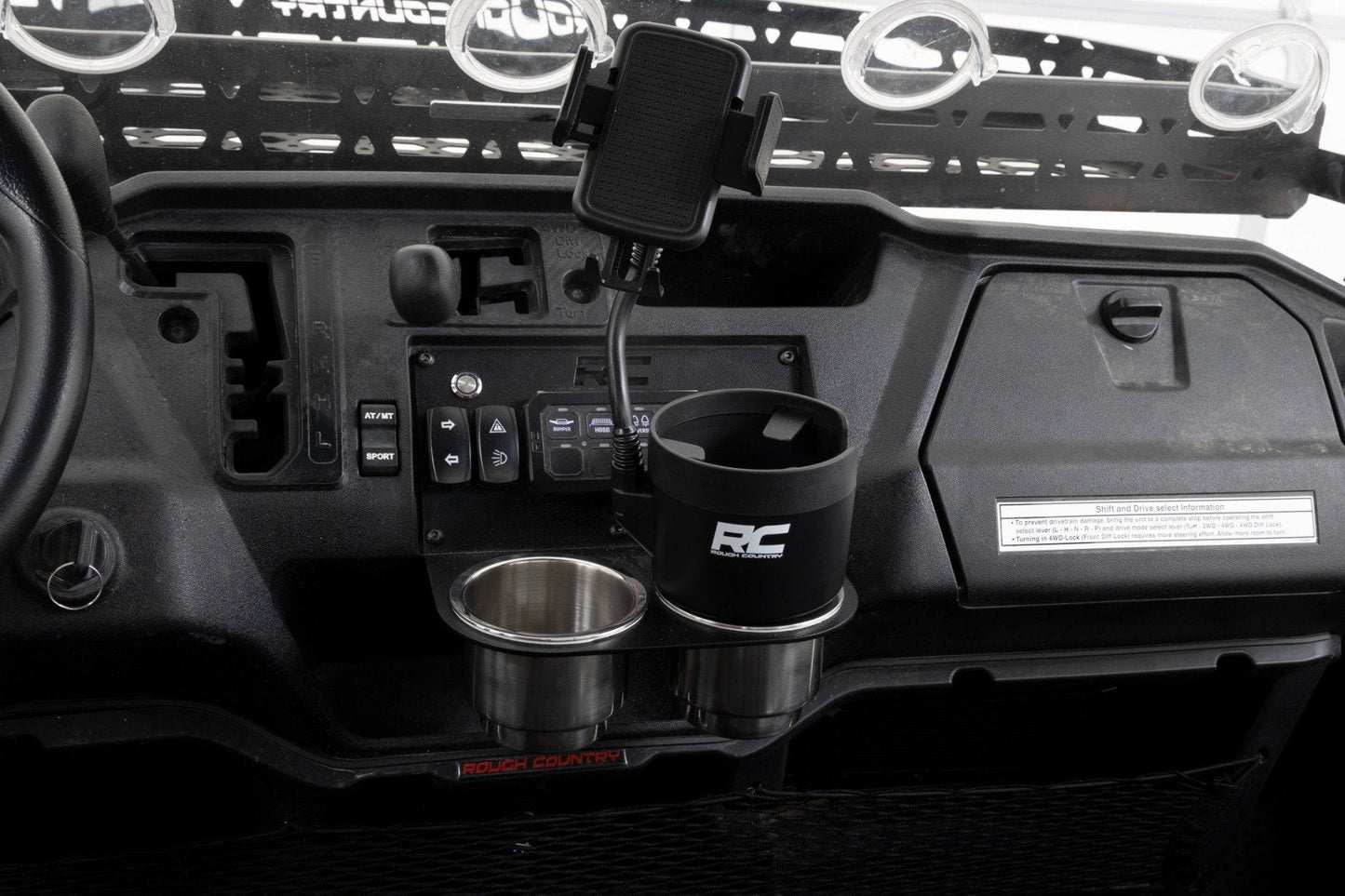 Rough Country J5054 2 in 1 Expanding Cup and Phone Holder