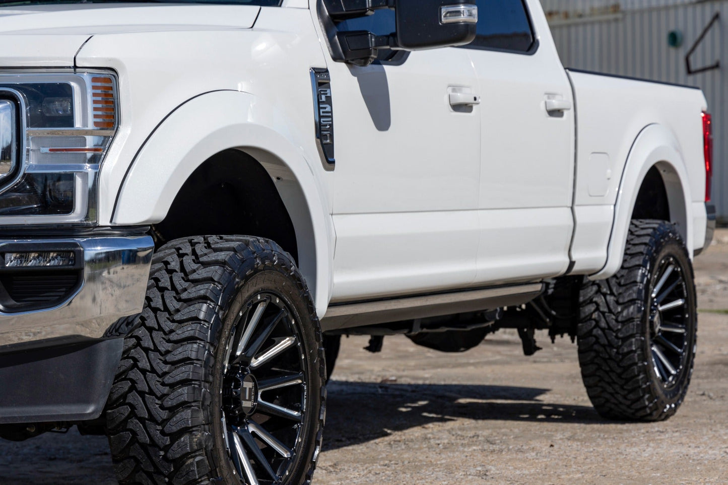 Rough Country S-F21112-UX Fender Flares | Sport | UX Ingot Silver Metallic | Ford F-250/F-350 Super Duty (17-22)