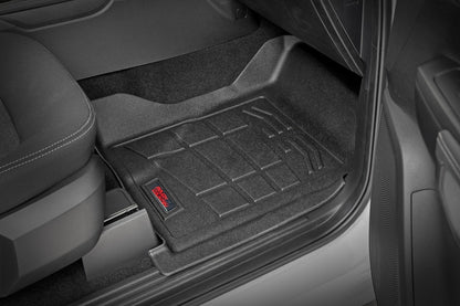 Rough Country SM51002 Sure-Fit Floor Mats | Front | Crew | Ford Ranger 2WD/4WD (2024-2026)