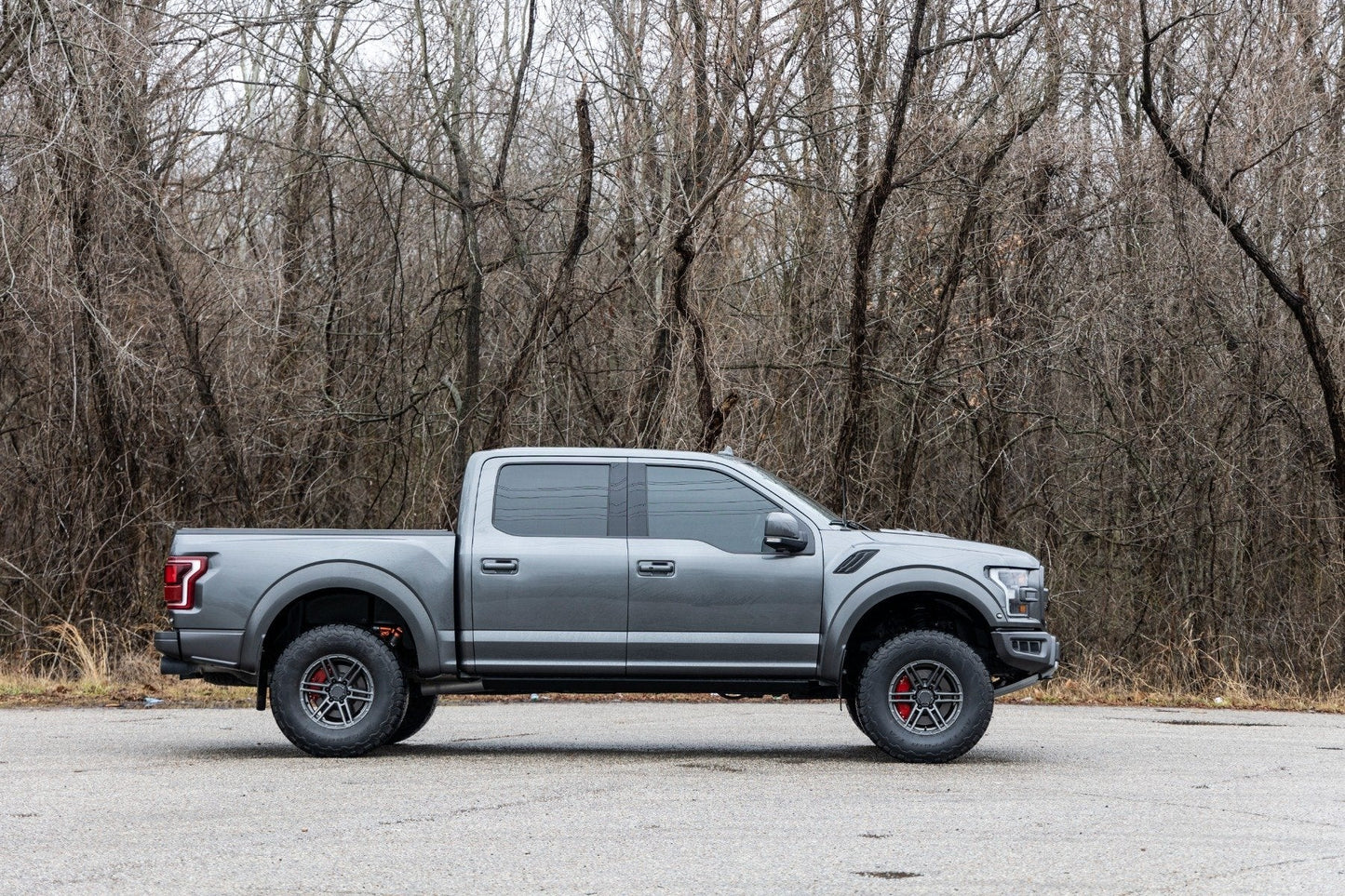 Rough Country 71122A Caliper Covers | Front and Rear | Red | Elec Brakes | Ford Expedition/F-150/Raptor