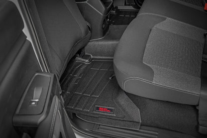 Rough Country SM51003 Sure-Fit Floor Mats | Front & Rear | Crew | Ford Ranger 2WD/4WD (2024-2026)