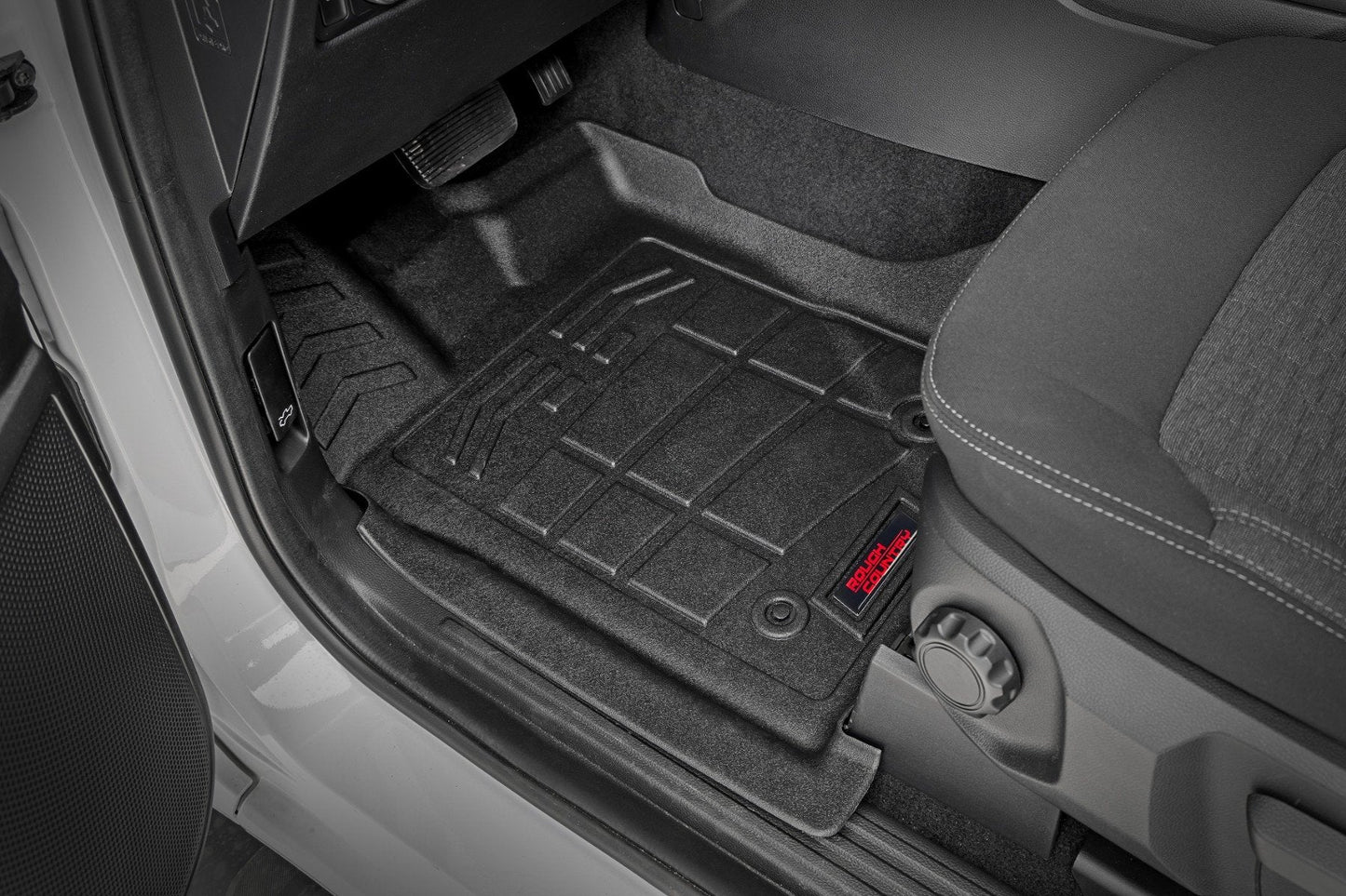 Rough Country SM51003 Sure-Fit Floor Mats | Front & Rear | Crew | Ford Ranger 2WD/4WD (2024-2026)