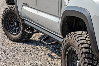 Rough Country 71096 SRL2 Adj Aluminum Step | Double Cab | Toyota Tacoma 2WD/4WD (2005-2023)