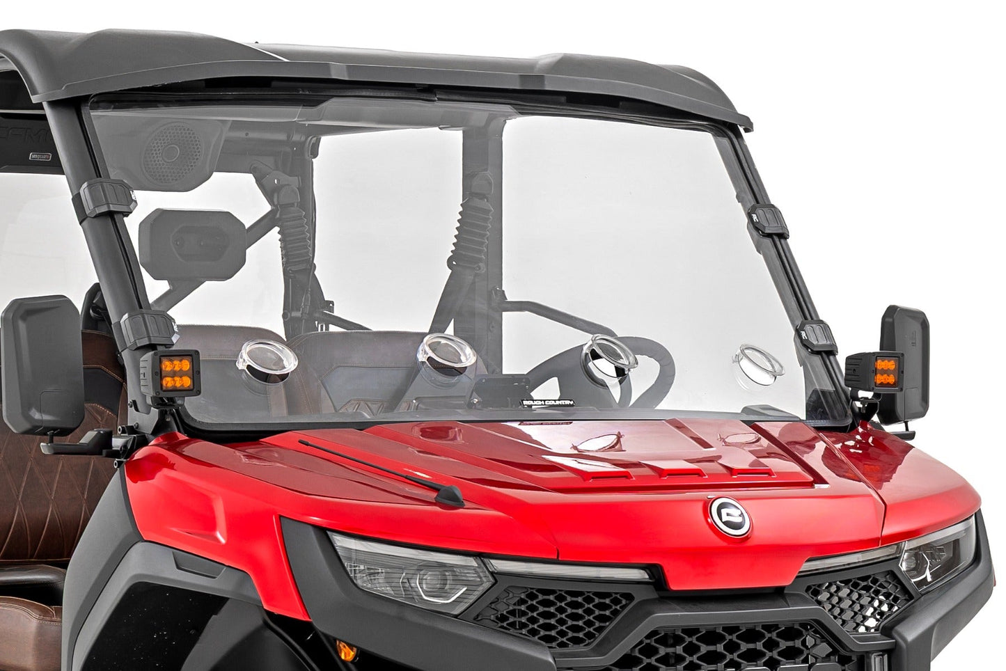 Rough Country 98252580 Vented Full Windshield | Scratch Resistant | CFMOTO UFORCE U10 Pro