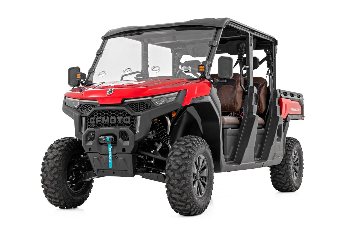 Rough Country 98252580 Vented Full Windshield | Scratch Resistant | CFMOTO UFORCE U10 Pro