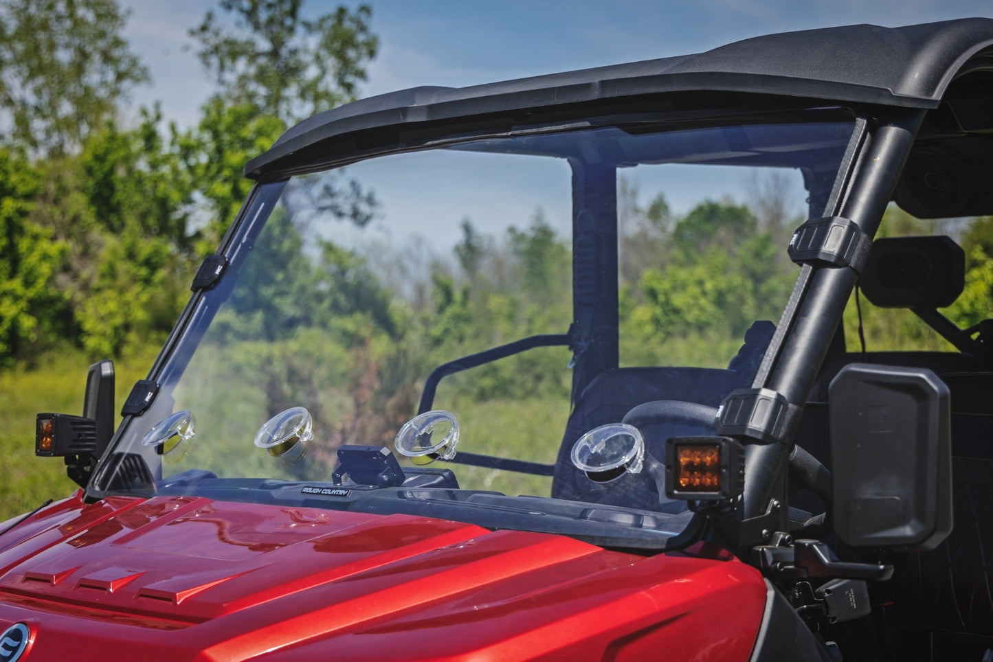Rough Country 98252580 Vented Full Windshield | Scratch Resistant | CFMOTO UFORCE U10 Pro