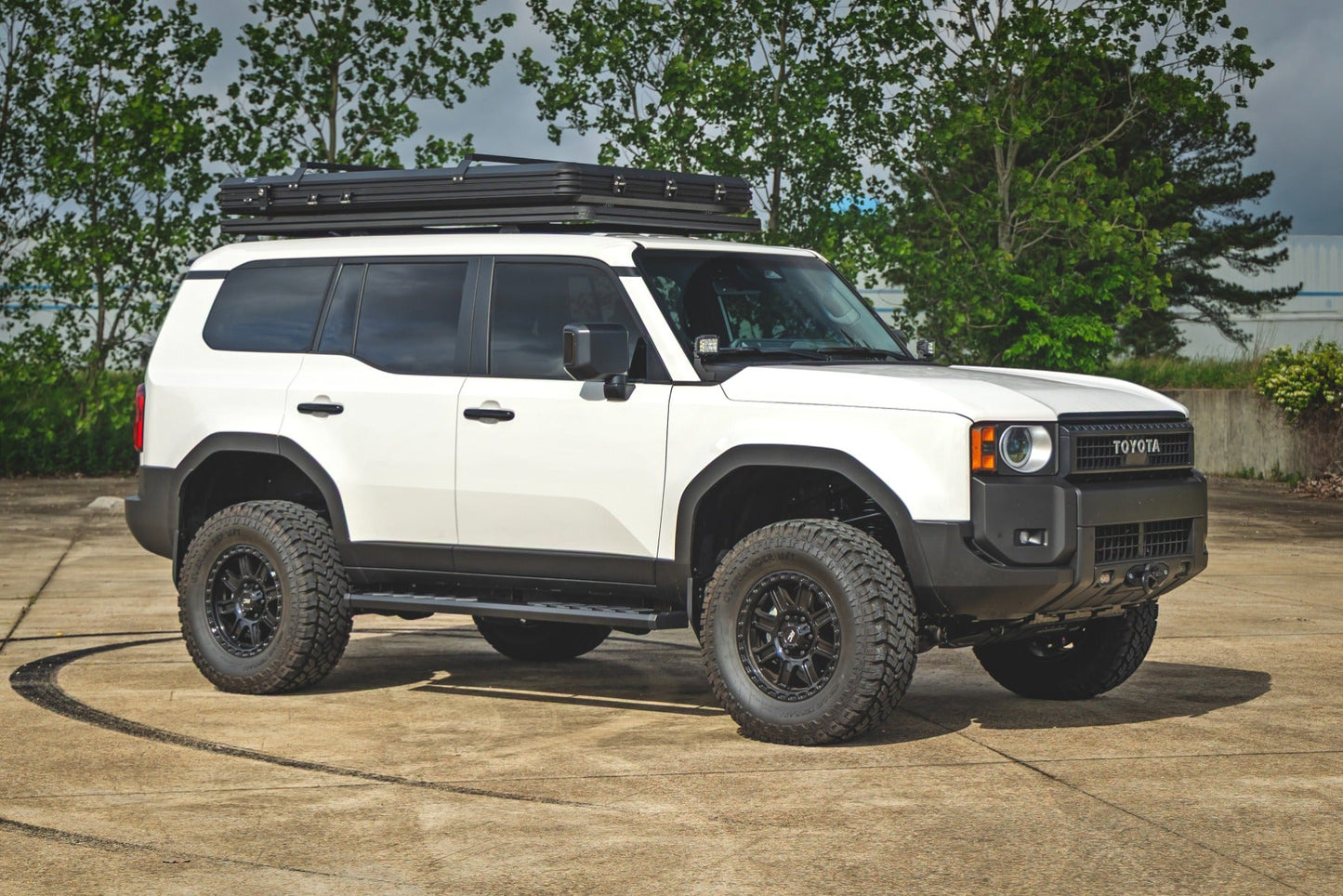 Rough Country 41014 BA2 Running Boards | Side Step Bars | Toyota Land Cruiser 4WD (2024-2025)